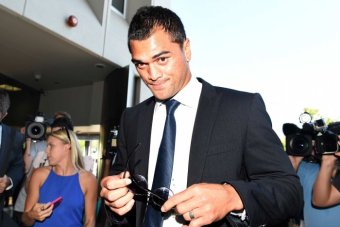 Karmichael Hunt arrives at court