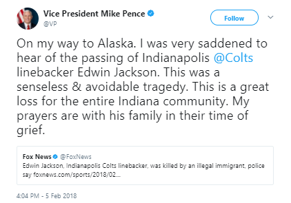 Mike Pence - Illegal alien charged in drunken fatal car crash that killed NFL player