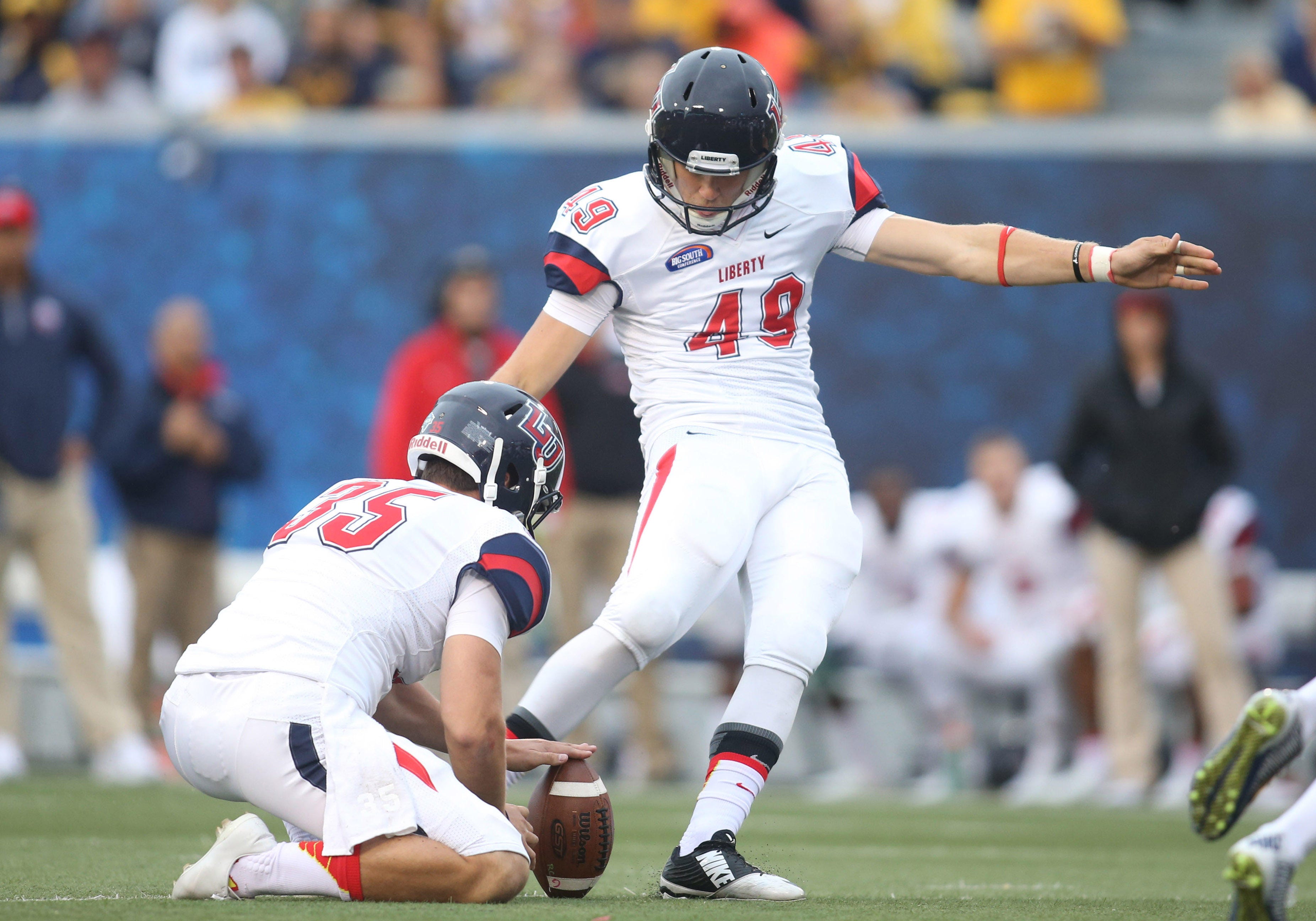 Former ECS kicker John Lunsford, who made 12 field goals of more than 50 yards at Liberty College, was charged Tuesday  with sexual assault and lewd and lascivious behavior.