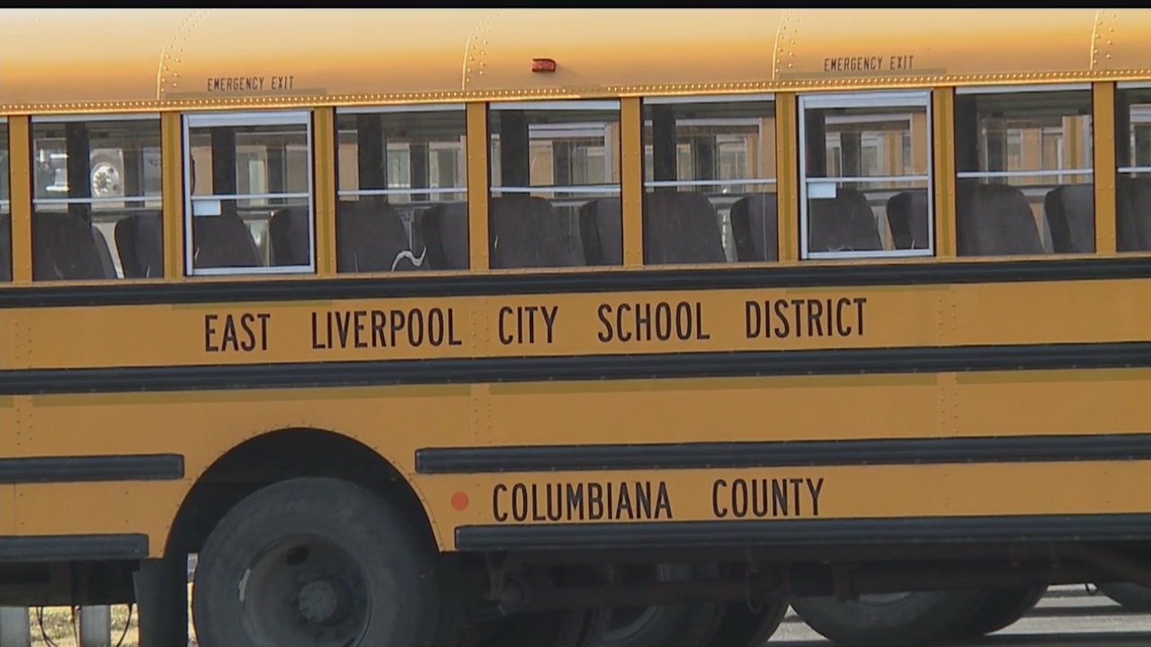 Thumbnail for the video titled "E. Liverpool school officials pull driver from bus after they say he 'smelled of alcohol'"