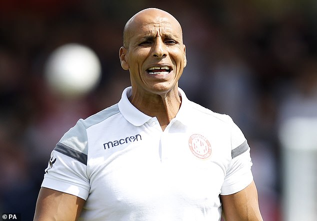 Ex-Stevenage boss Dino Maamria called Sampson a 'snake and spineless c***' via WhatsApp