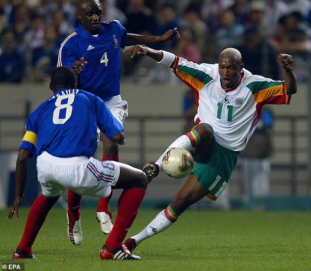 It was Senegal's shock win over France to open the 2002 World Cup that made Diouf a star