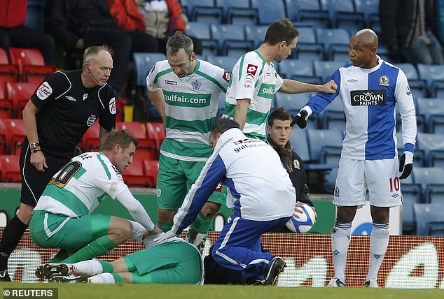 He also mocked QPR player Jamie Mackie after he suffered a broken leg during a 2011 match