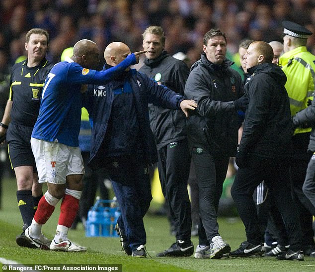 Diouf had a pop at Celtic manager Neil Lennon after being sent off for dissent in the replay