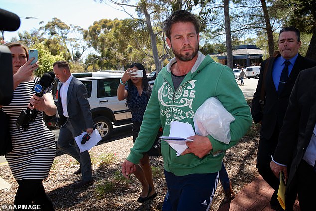 Ben Cousins (pictured in 2016) is facing 15 charges including aggravated stalking and breaching a restraining order after being arrested again in Perth