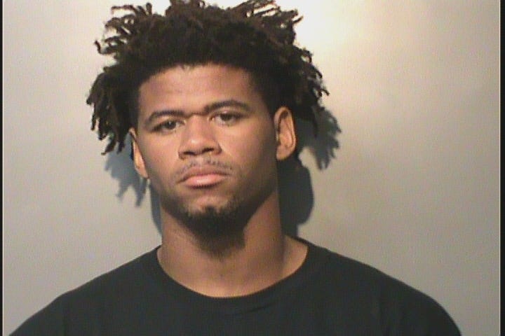 Tremell Murphy, a Drake University men's basketball player, is seen in a Polk County Jail booking photo from Thursday, Sept. 12, 2019, after his arrest in connection with an accidental shooting in Des Moines.