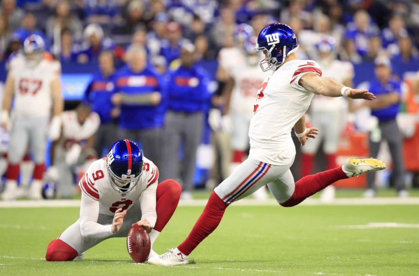 Aldrick Rosas of the New York Giants (Photo by Andy Lyons/Getty Images)